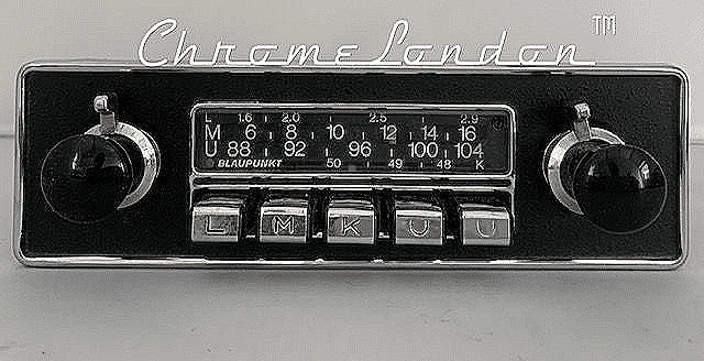 BLAUPUNKT KARLSRUHE Vintage MONOCHROME Classic Car FM Radio MP3  MASERATI FERRARI VOLVO  MG