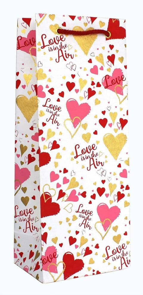 V41373 - Love is in the Air Red Bottle Bag 10/PK