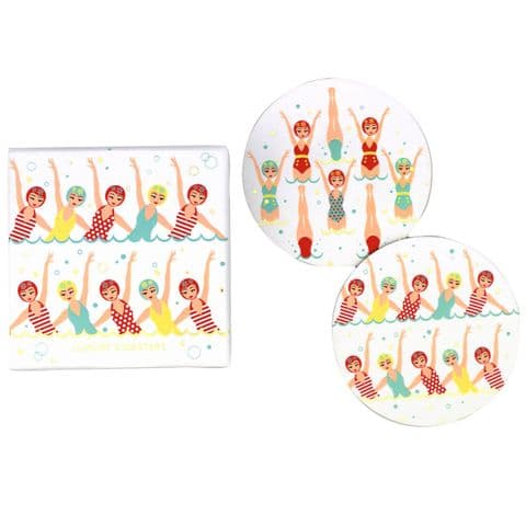 V46565 - Swimmers Coasters S/8 4/PK