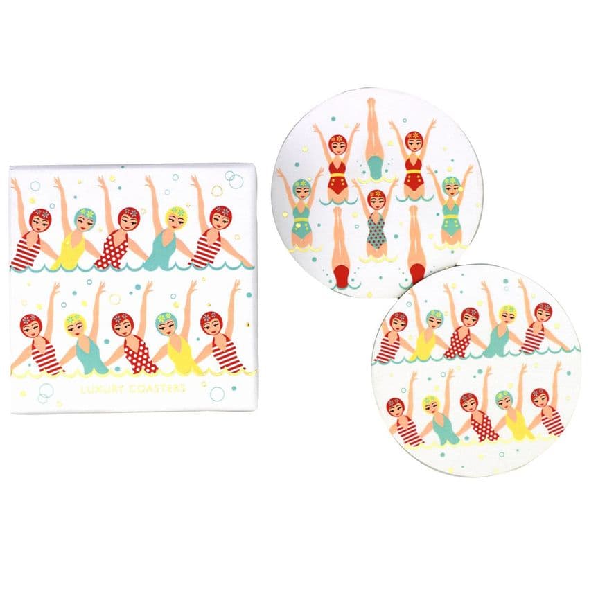 V46565 - Swimmers Coasters S/8 4/PK