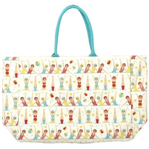 V46848 - Swimmers Canvas Tote 4/PK