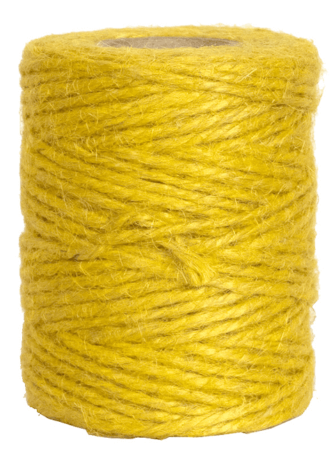 V15653 - Mustard Yellow Twine 50m Jute JT50.50 6/PK