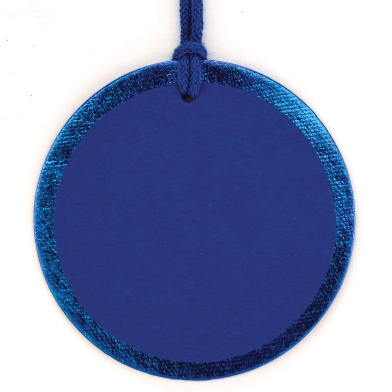 V30045 - Blue Foil Round Tags - GTRF.48/48 12/PK