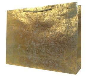 V30403 - Gold on Gunmetal Crush XL Gift Bags GBG171XL.82/51 5/PK