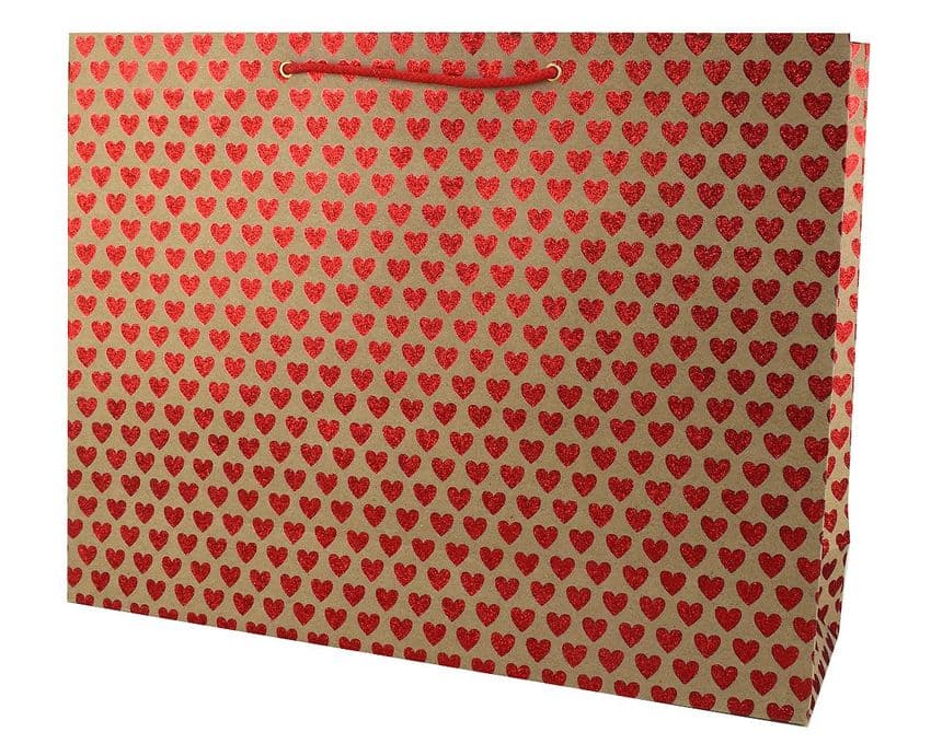 V33282 - Mini Hearts Glitter Red XL Bag - GBG163XL.100/20G 5/PK