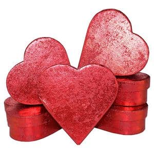 V33961 - Red Crush Heart Mini Boxes - GBXH171.20 12/PK
