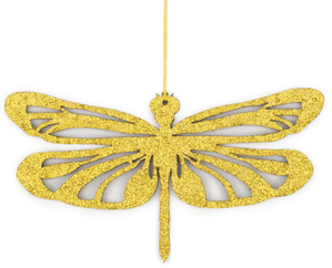 V36962 - Laser Cut Dragonfly Gold Decoration - LC283.51 12/PK