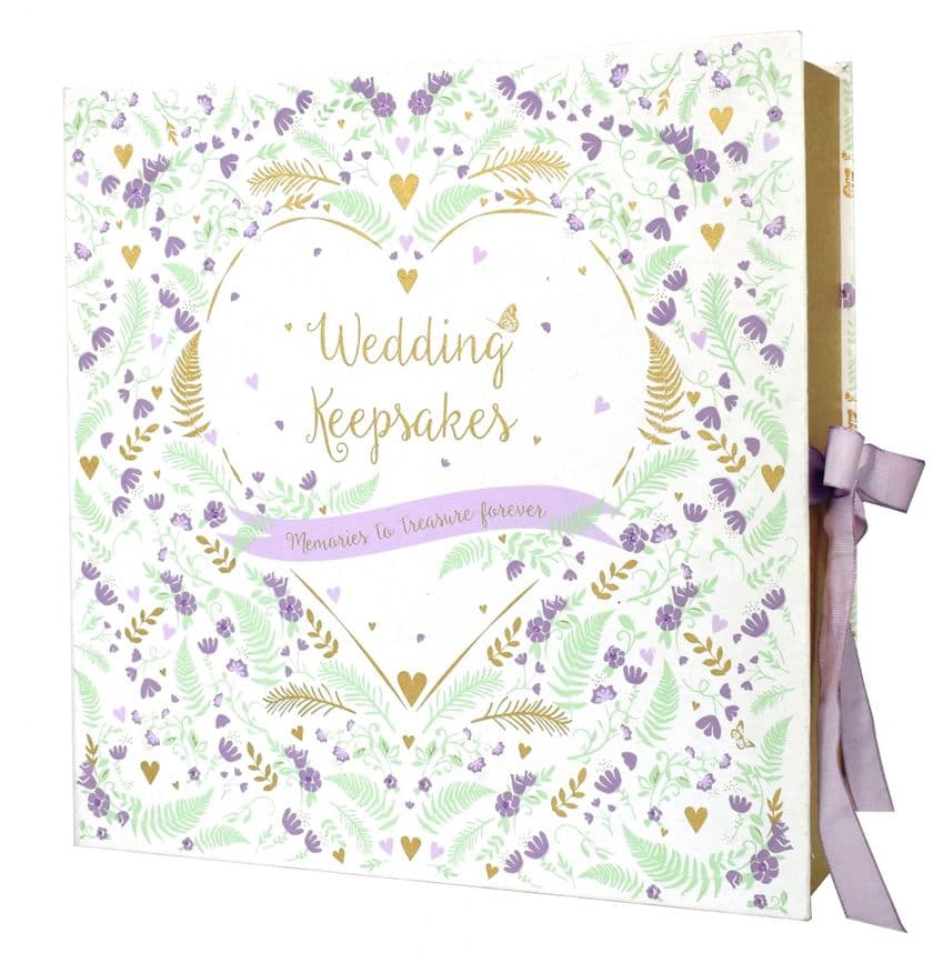V42840 - Keepsake Box Floral Wedding 3/PK