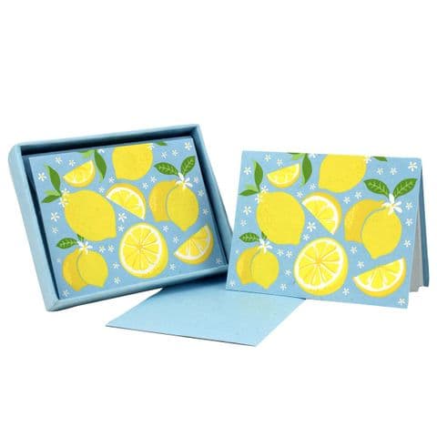 V46305 - Lemons Note Cards Set of 8 6/PK