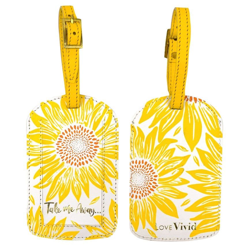 V46619 - Sunflowers Luggage Tag 4/PK