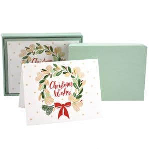 V48118 - Wreaths Note Cards Set of 8 6/PK