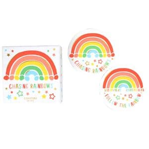 V48798 - Rainbow Coasters S/8 4/PK