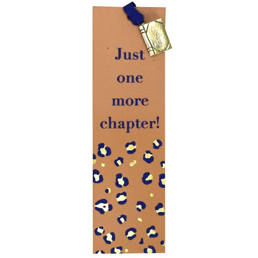 V50425 - Just One More Chapter Leather book Mark - LBM453.100 6PK