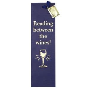 V50432 - Reading Between The Wines Leather Book Mark - LBM452.46 6PK