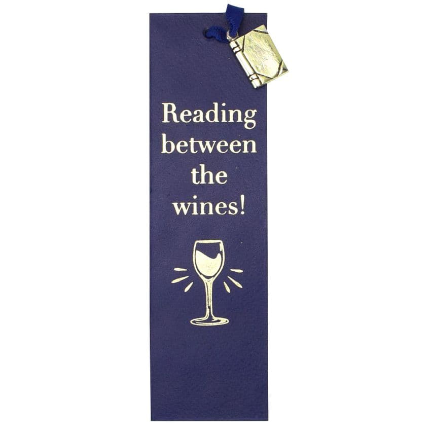 V50432 - Reading Between The Wines Leather Book Mark - LBM452.46 6PK
