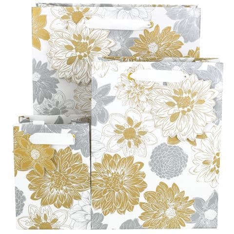 V51224, V51231, V51248 - Elegant Floral Gift Bag & Tag - GBG468.00 10/PK
