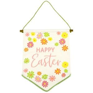 V51491 - Happy Easter Hanging Cotton Pennant - HCPEN475 6/PK