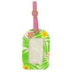 V51583 - Tropical Floral Canvas Luggage Tag - WCLT471 6/PK