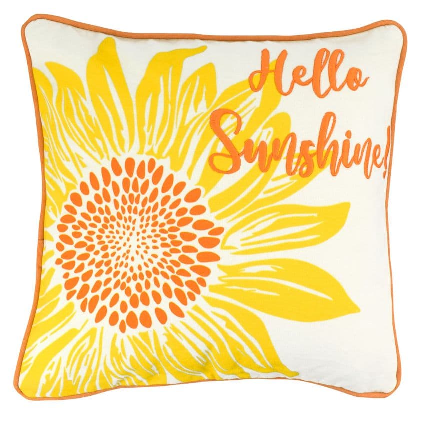 V51620 - Hello Sunshine Canvas Pillow - CPIL12/12.349 4/PK