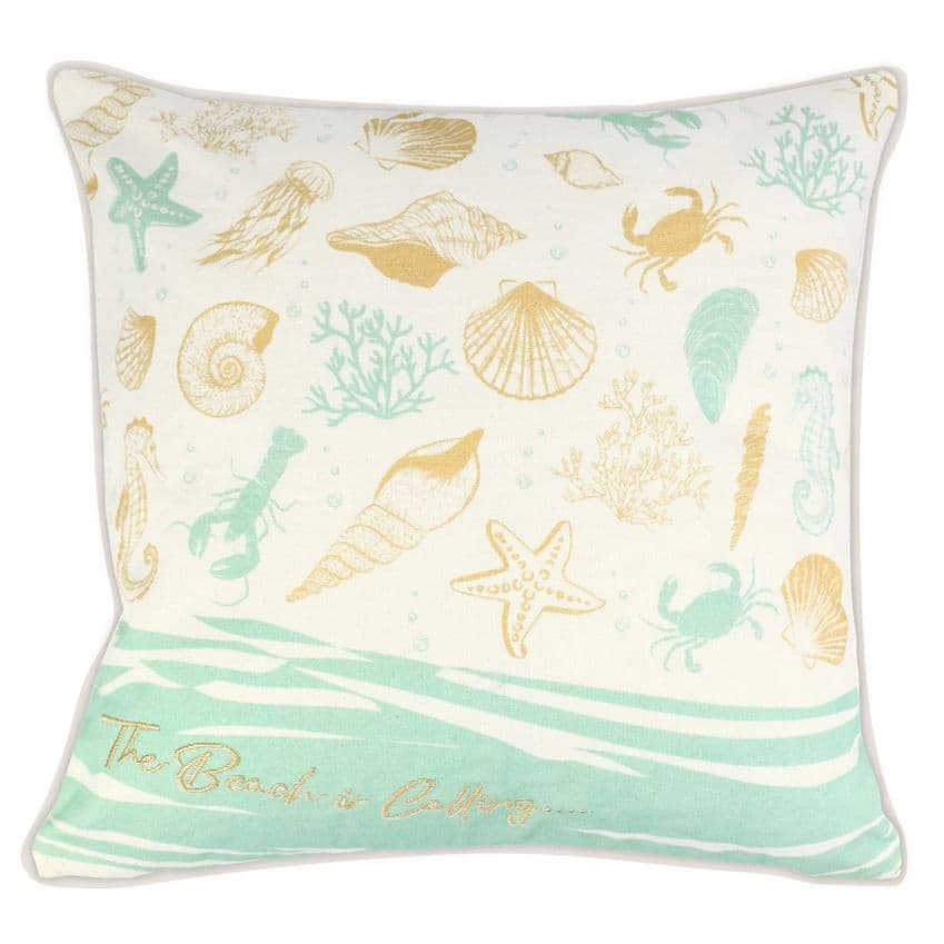 V51729 - Under The Sea Canvas Pillow - WCPIL478 4/PK