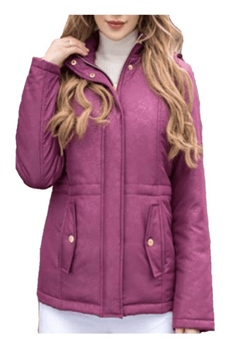 ❤️ Up to Plus ❤️ Womens Purple Quilted Jacket db545