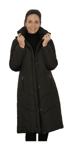 Black Padded Hooded Anorak Coat db7024