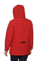Ladies Mid Weight Padded Red Jacket db1889