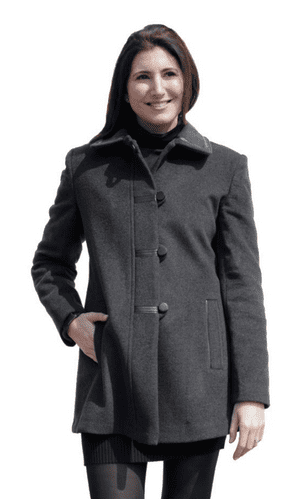 Womens Charcoal Wool Jacket K927