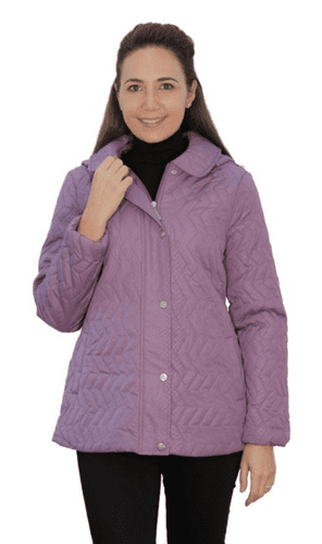 Womens Chevron Pattern Quilted Jacket db1414