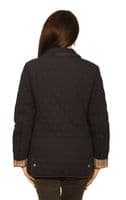 Womens Diamond Quilted Navy Jacket db907