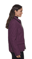 Womens Diamond Quilted Purple Jacket db907