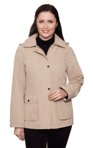 Womens Soft Touch Hooded Stone Jacket db685