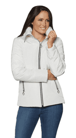 Womens Warm Zip Up Short Quilted Jacket db425