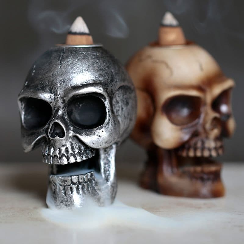 Backflow Incense Burner - Skull
