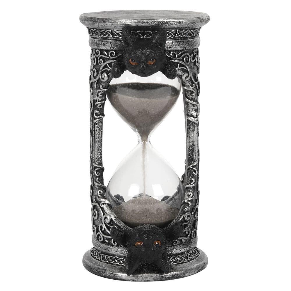 Black Cat Hourglass Timer
