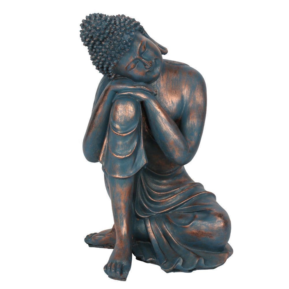Blue Buddha with Hands on Knee