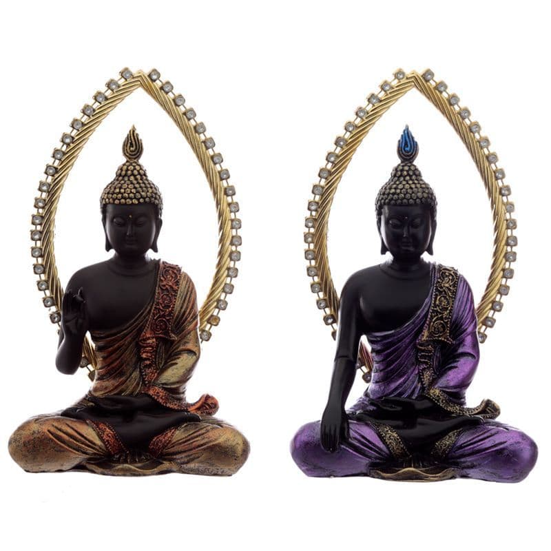 Buddha - Meditating - Gold and Black