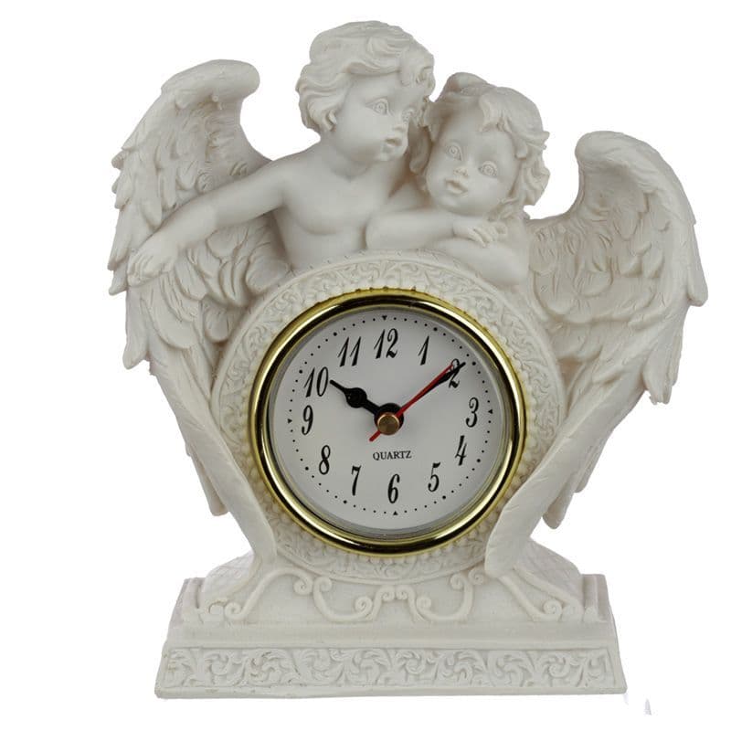 Collectable Peace of Heaven Cherub - Endless Love Mantle Clock