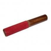 Wooden Singing Bowl Stick with red velvet detail- Approx 19cm