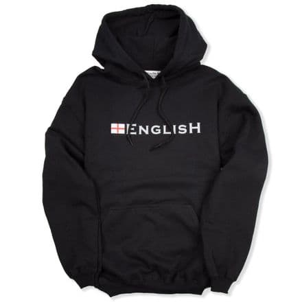 "English" England Hoodie - Black