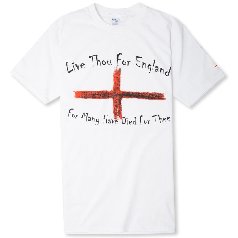 Flag St George's Day Cross of St George ENGLAND T-SHIRT "YET WE STAND" 