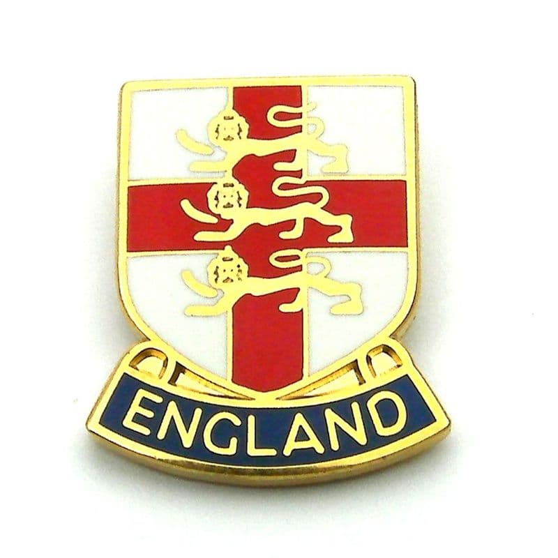 England 3 Lions Shield Badge