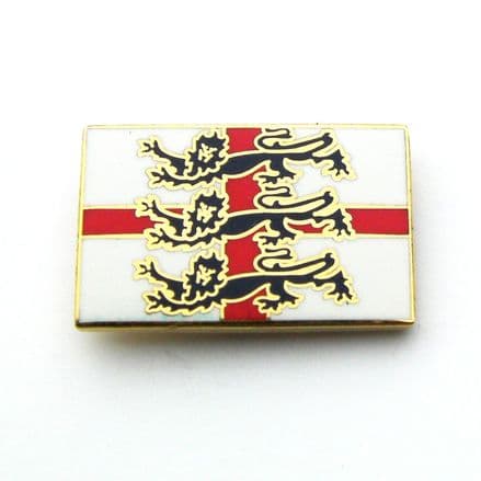 England 3 Lions St George Lapel Badge
