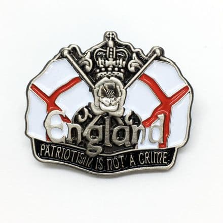 England Badge "Patriotism is Not A Crime"