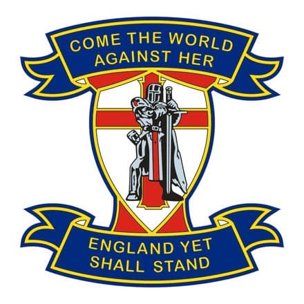 England  Car Sticker "Come The World"