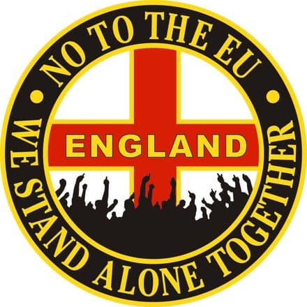 England Car Sticker "No To The EU"