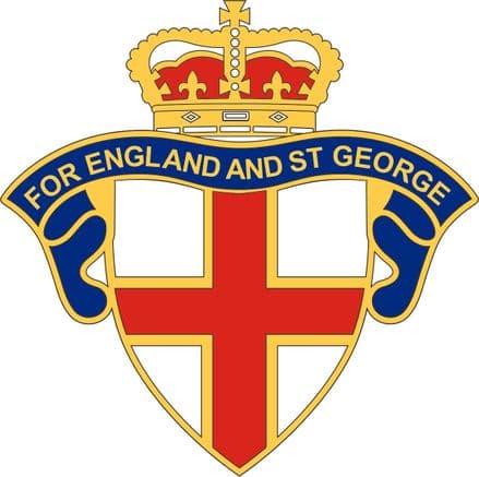 England Car Window Sticker "England and St George"