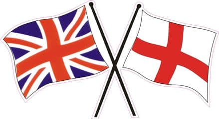 England "Flags" Car Window Sticker
