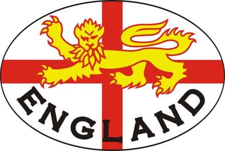 England "Lion" Car Bumper Sticker