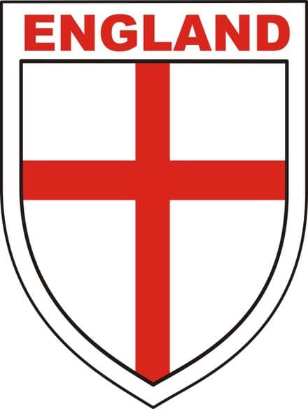 England "Shield" Car Bumper Sticker